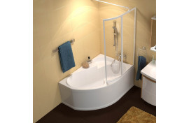 Akrilinė asimetriška vonia Ravak Rosa I, 160x105 cm, dešininė