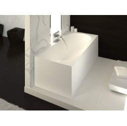 Akmens masės vonia Vispool Libero, 180x80 balta