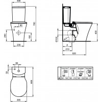 Pastatomo WC Ideal Standard puodas, Connect Air Aquablade (be bakelio)