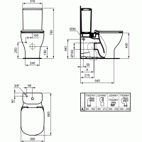 Pastatomo WC Ideal Standard puodas, Tesi Aquablade (be bakelio)