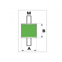 Antivibracinės kojelės kondicionieriaus išoriniam blokui Tecnosystemi, S1 50 mm (4 vnt.)
