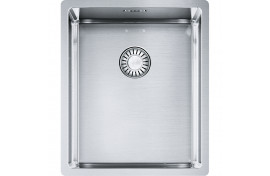 Nerūdijančio plieno plautuvė Franke Box, BXX 210/110-34, ekscentrinis ventilis