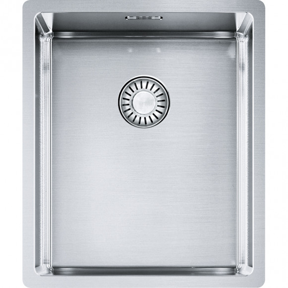 Nerūdijančio plieno plautuvė Franke Box, BXX 210/110-34, ekscentrinis ventilis
