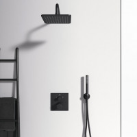 Virštinkinė dalis vonios-dušo maišytuvui Ideal Standard, Ceratherm C100 Silk Black matinė juoda