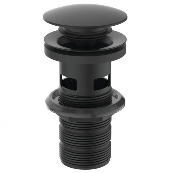 Praustuvo sifono vožtuvas Ideal Standard, praustuvams su persipylimu, Silk Black juoda matinė