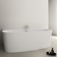 Akrilo vonia Ideal Standard Dea, 180x80, statoma prie sienos, balta blizgi, su vonios pripildymo funkcija