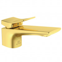 Praustuvo maišytuvas Ideal Standard Conca, Brushed Gold, su dugno vožtuvu