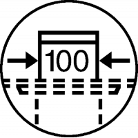 Sausas reguliuojamo aukščio trapas su nerūdijančio plieno grotelėmis ir sandarinimo žiedu VIEGA, d 50, horizontalus