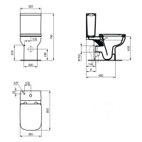 Pastatomo WC Ideal Standard bakelis, i.Life A (be puodo)