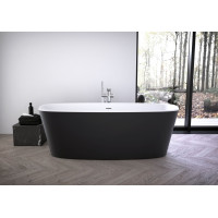 Akrilo vonia Ideal Standard Dea, 180x80, laisvai pastatoma, balta matinė/juoda matinė