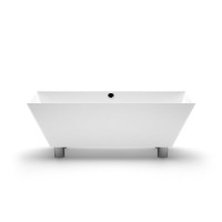 Akmens masės vonia Aura Doride balta, 175x81 cm, be persipylimo